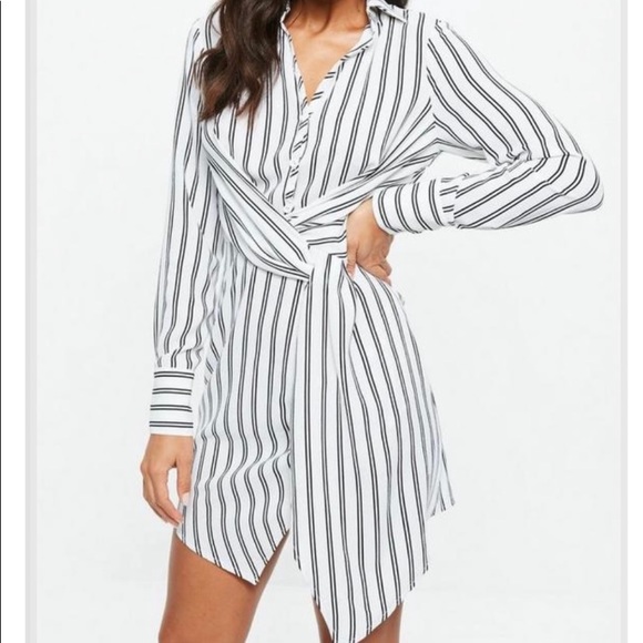 Missguided Dresses & Skirts - Worn Once! Missguided Asymmetric Shirt Dress Sz 6